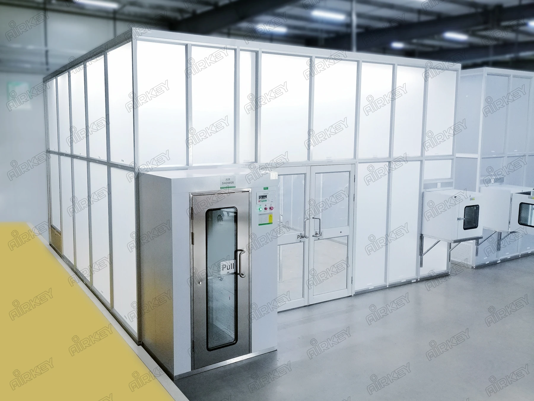 Turnkey Modular Cleanroom Clean Grow Room FFU Portable Soft wall ...