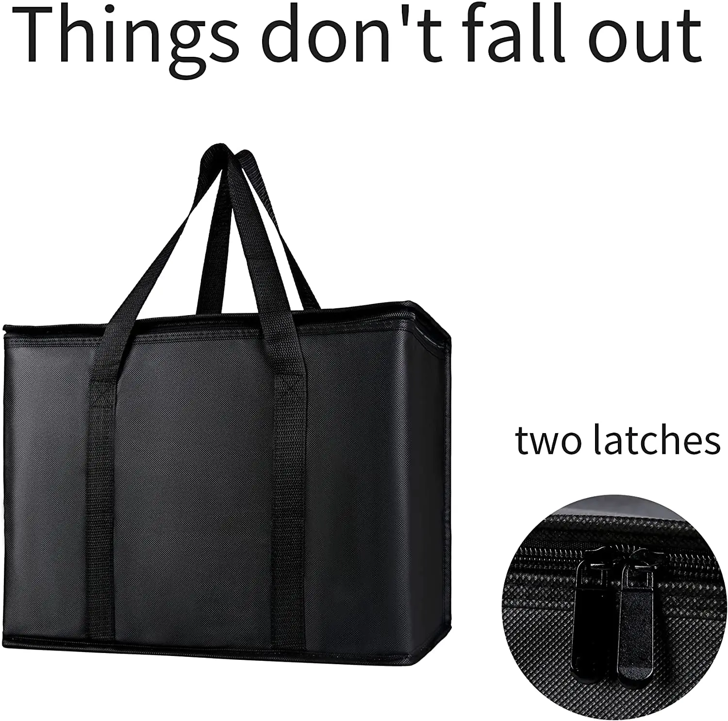 Reusable Thermal Insulated Cooler Bag Grocery Cool Carry Non Woven