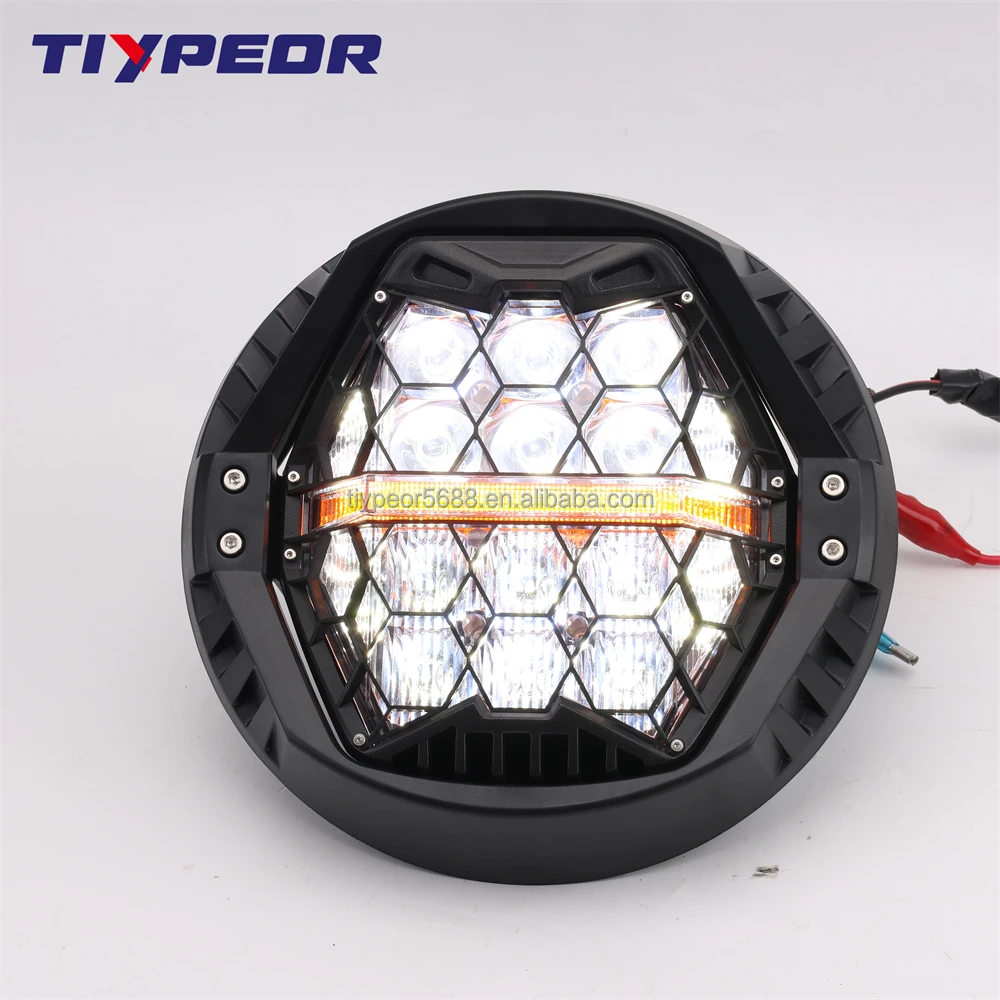 product tiypeor emark dot approved high power light 7inch led headlight kits headlamp drl motorcycle lighting for harley dyna and glide-7