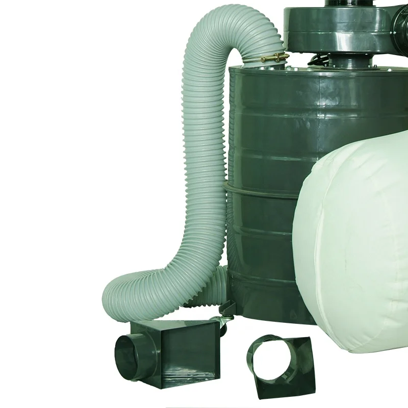 Two Stages Electric Dust Collection Power Tool Workshop Dust Collector With Metal Drum