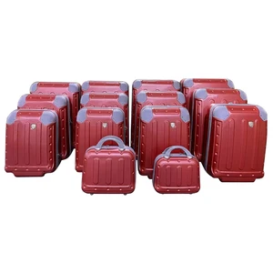 CKD SKD SEMI FINISHED LUGGAGE SET ZERO TARIFF 12PCS ABS LUGGAGE WITH BIG CORNER PROTECT