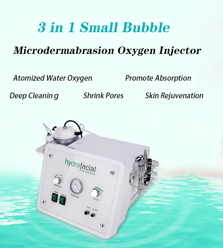 Professional 3‑in‑1 Hydro Facial & HydraFacial Dermabrasion System for Spa & Clinic
