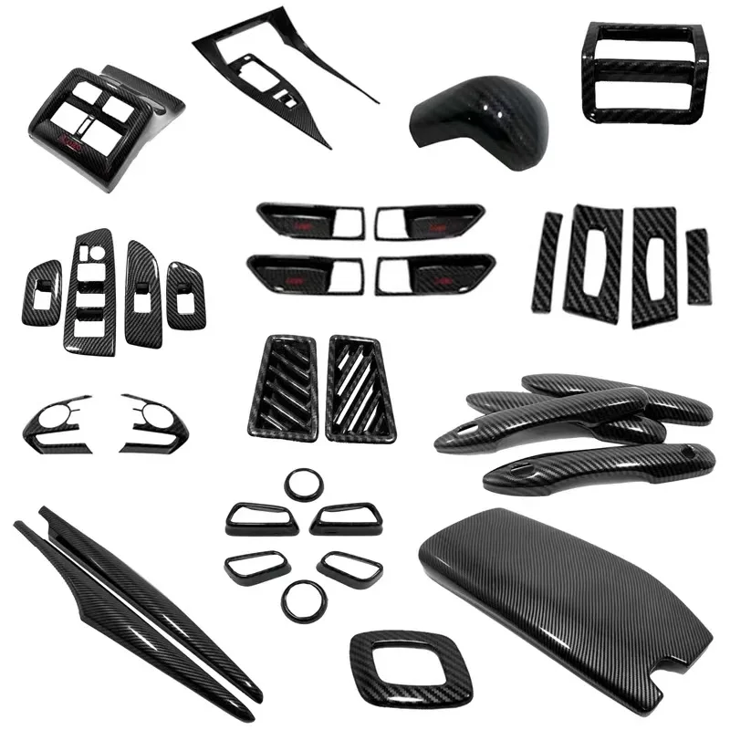 Hot Sale Car Accessories Interior Trim Set Kit Decoration Premium Abs