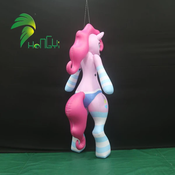 Hongyi Custom Sexy Inflatable Pink Girl Suit Pvc Lovely Inflatable Toy