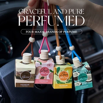 Natural Floral Fragrance Car Hanging Pretty Perfume Spray Delicate Portable Custom Air Freshener Personalized Car Accessories