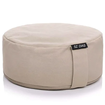 Round Chair Zabuton Adjustable Natural Portable Zen Pillow Bolster Zafu ...