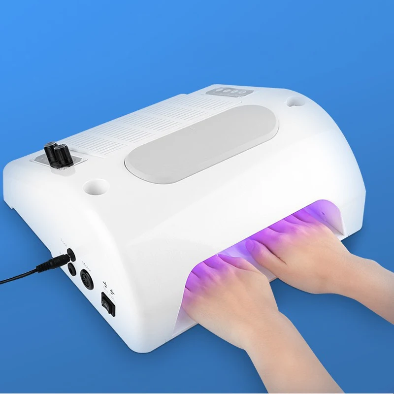 4 In 1 Led Nail Lamp Nail Gel Polisher Vacuum Cleaner Nail Set Gel Uv