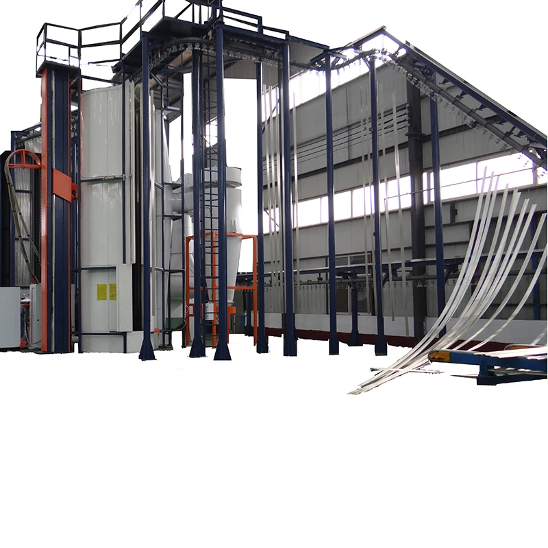 Full Automatic Powder Coating Machine Vertical Aluminum Profile Powder Coating Production Line and Spray Booth