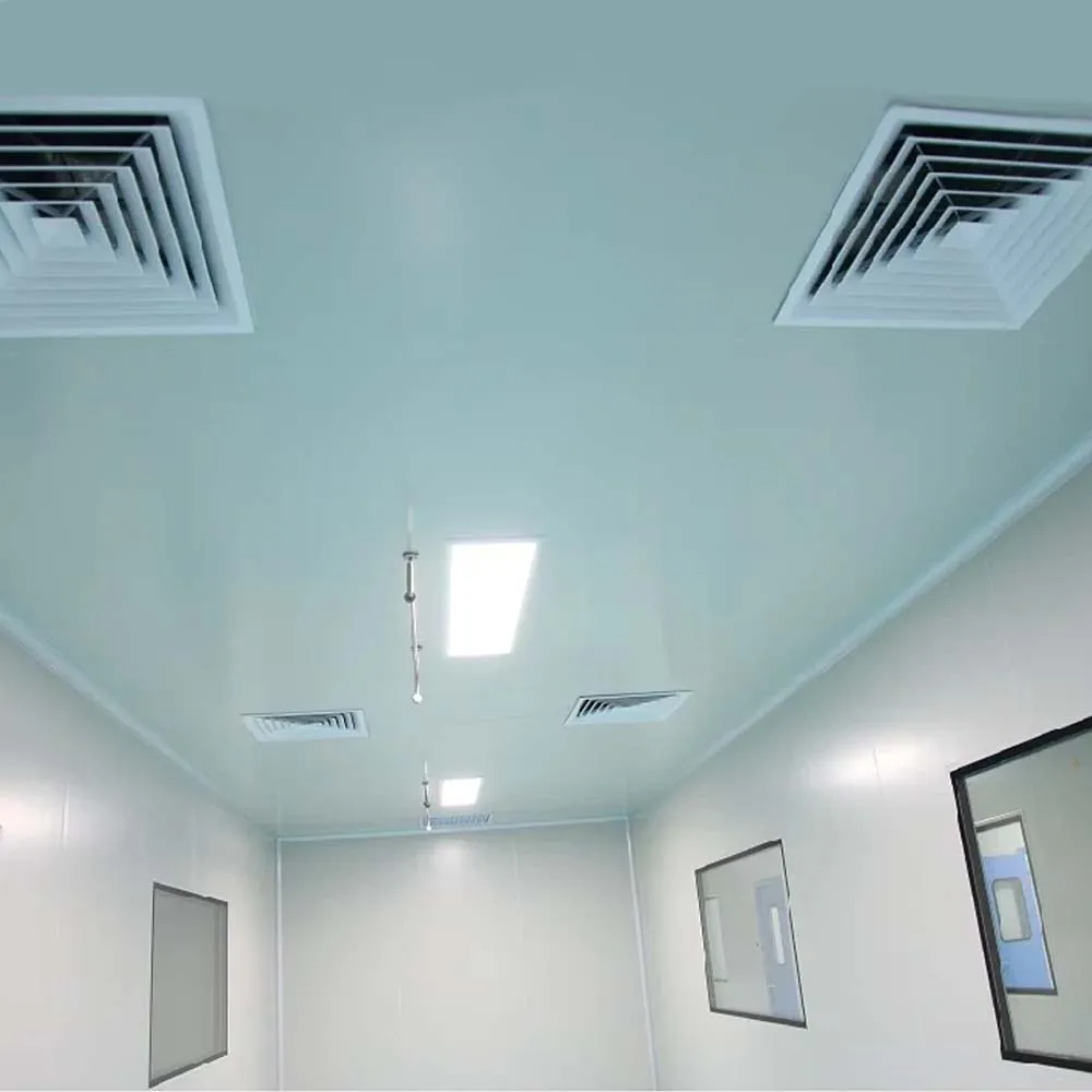 Iso 7 Workshop Gmp Container Ceiling Industry Hospital Prefab Rock Partition Panels Sandwich Prefabricated Modular Clean Room