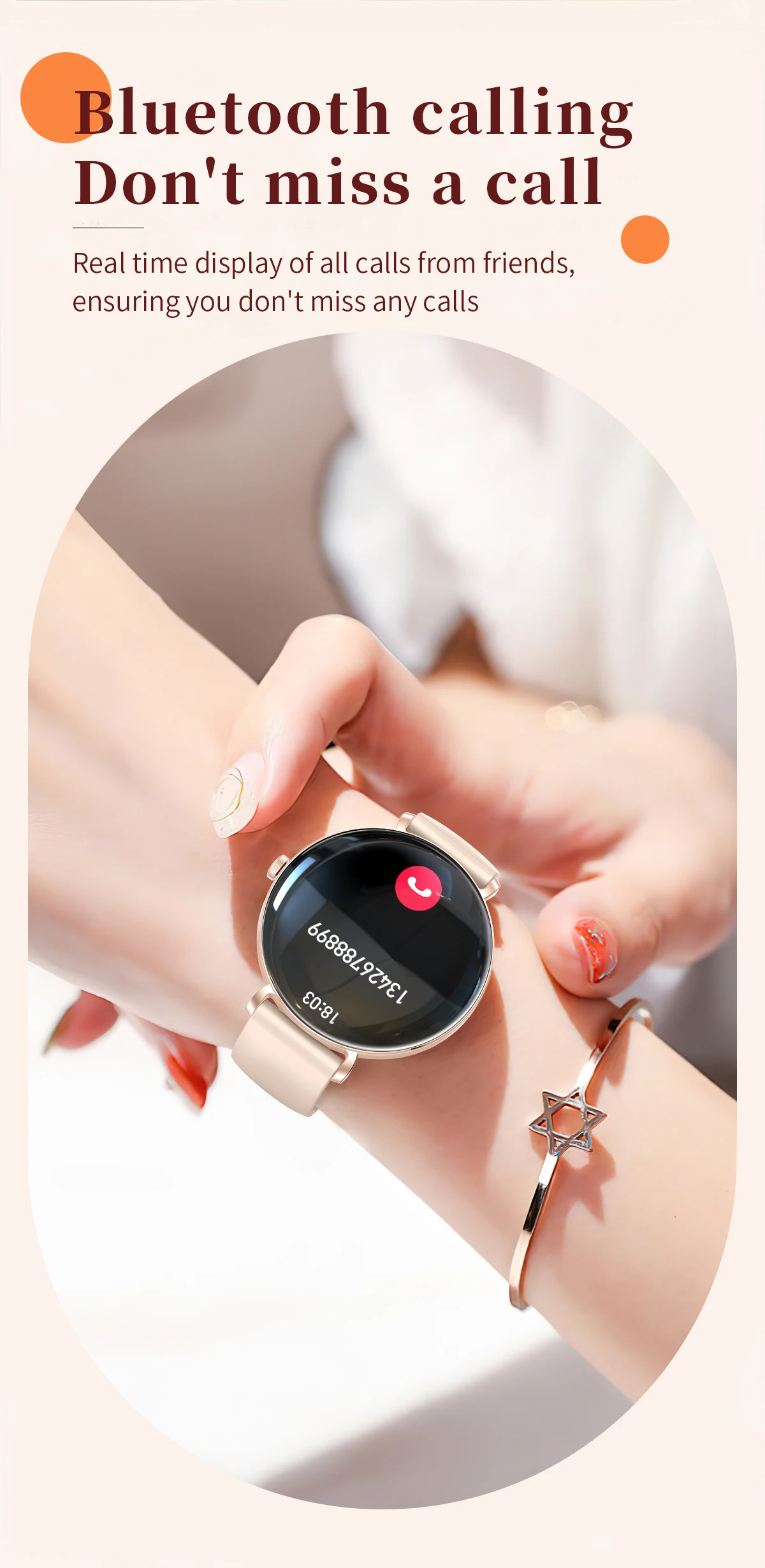 If you are searching for a supplier of a product with perfect quality control and highly competitive prices, which gives you an advantage in expanding your local market, then contact us now!  Competitive suppliers of  Fashion Women's Smart Watch V85 Activity Trackers BT Call Health Monitoring 1.43inch Amoled Screen Sports Relojes Smartwatch