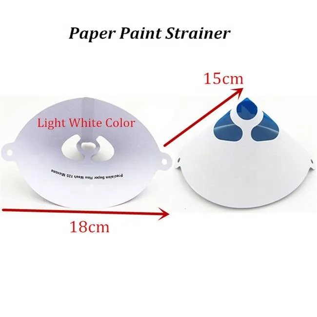 Disposable paint strainer for filtering car paint