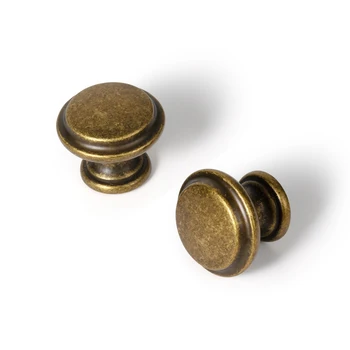 Goo-Ki Retro Single Hole Cabinet Pulls Button Shape Knobs for Dresser Kitchen Stylish Multipack Drawer Cabinet Button Knobs
