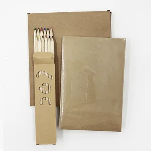 Back-to-School Brown Book with Hand-Painted Teaching Picture Naked Line Sketch Notepad Coated Cowhide Drawing Paper PE Material