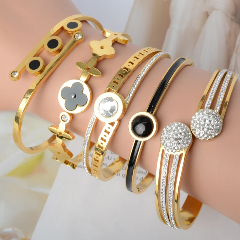 Fashion Jewelry Bijoux Stainless Steel Bangle Jewelry Mixed Assorted