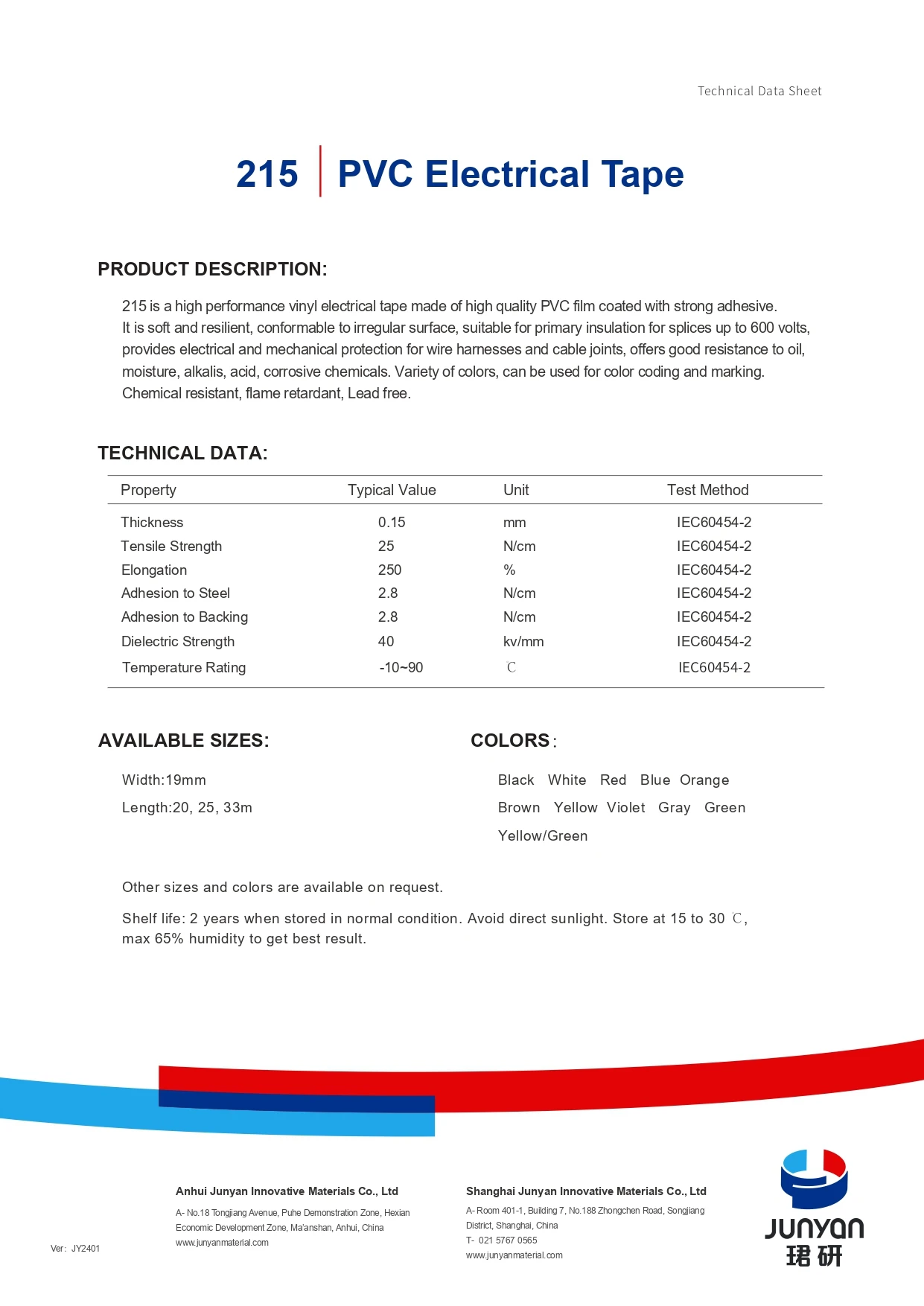 Durable Easy-Wrap PVC Electrical Tape in 10 Colors for Industrial Electrical Insulation