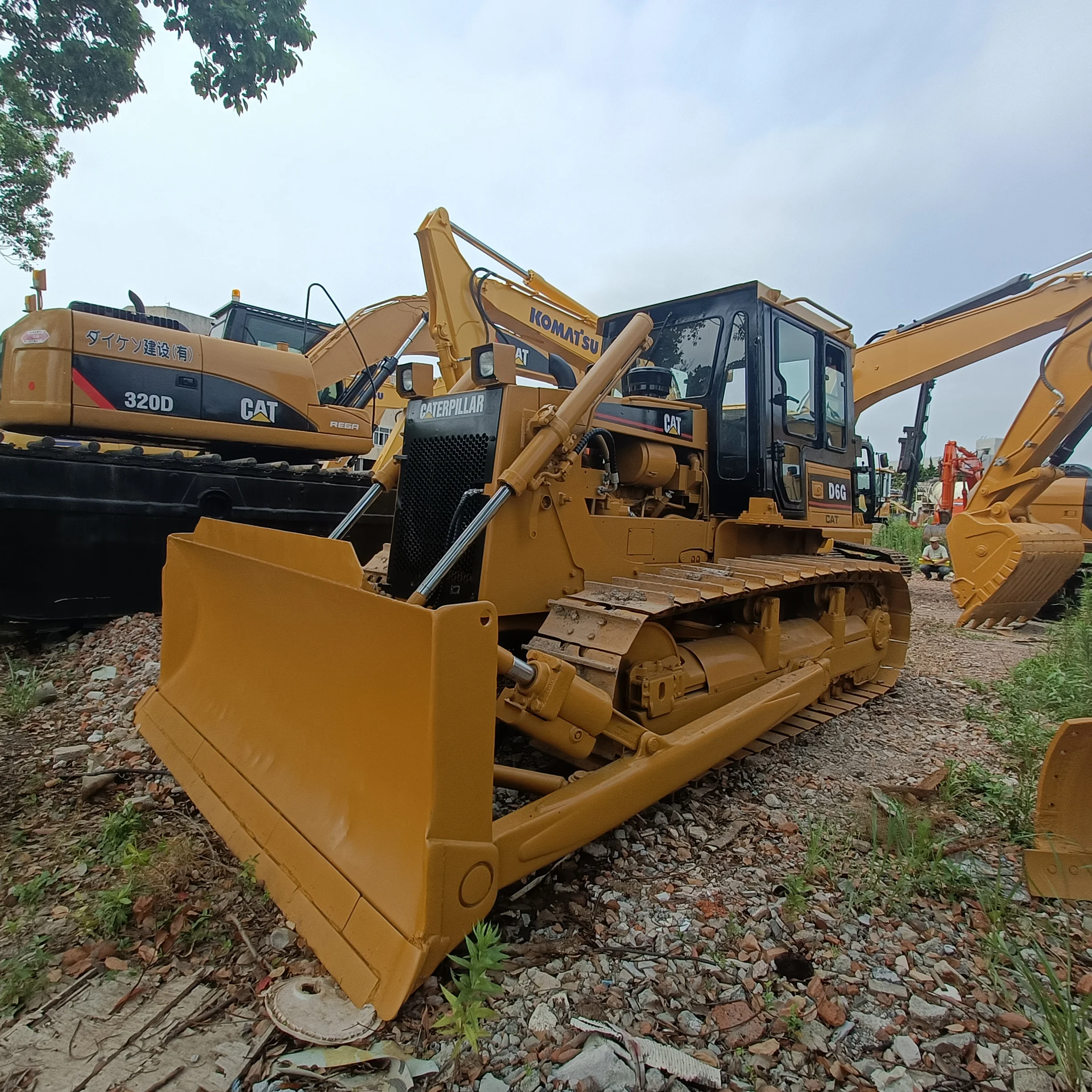 Оригинальные японские Гусеничные бульдозеры CAT D6G дешевые для продажи бульдозер/бульдозер D6