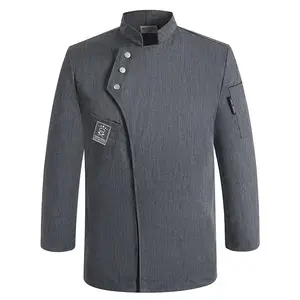 Chef Uniform Short Sleeve Shirt Waterproof Kitchen Workwear Coat for Men Breathable Mesh Chef Jacket Uniforms