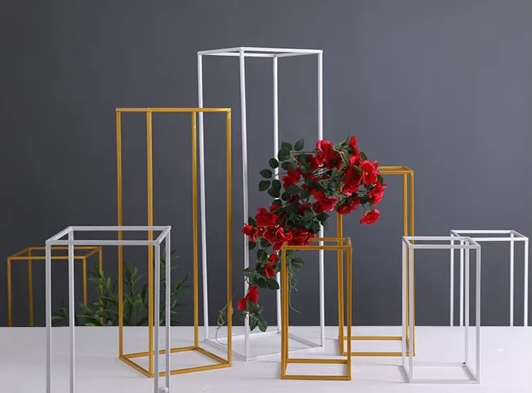 Customizable 40cm 60cm 80cm 100cm High Metal Luxury High Quality White Decorative Flower Stand Wedding Table Ornaments - Image 4