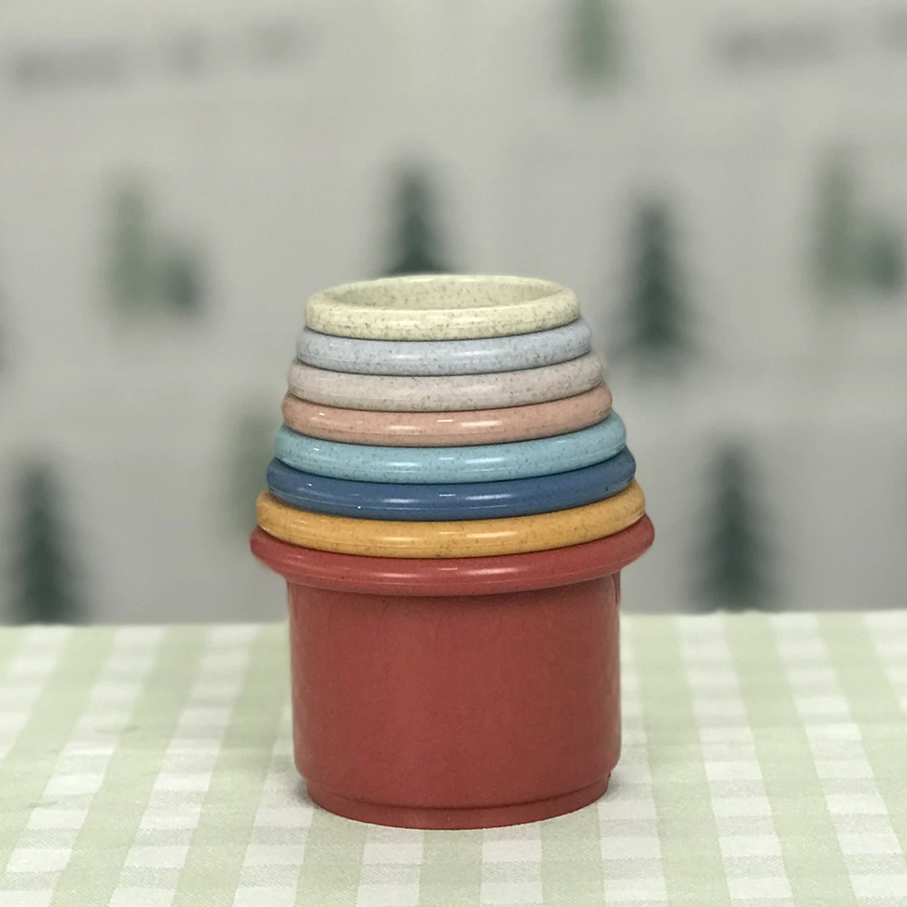 Рождественский подарок для детей, детские Игрушки для ванны, набор для сборки, стаканы из пшеничной соломы