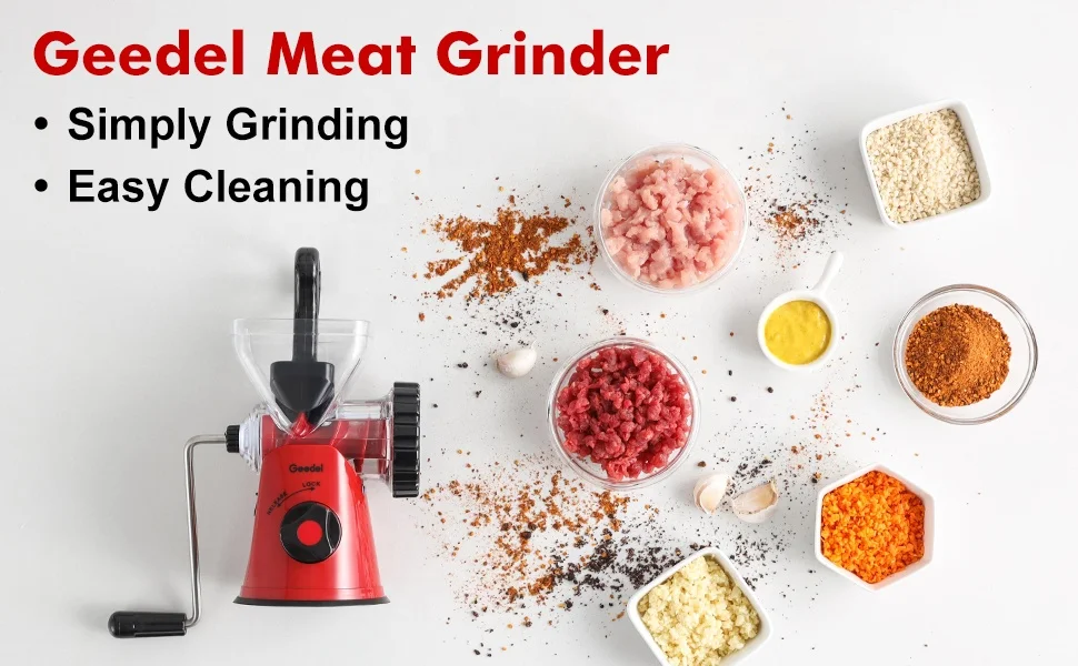 Portable Manual Multifunction Meat Chopper and Blender Home Appliance Rotary Hand Grinder Made of Durable Plastic
