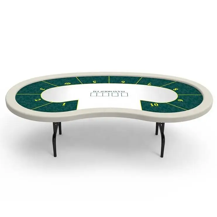 Складной неограниченный Техасский покерный стол YH 84x42 дюйма в форме Боба с мягкой ручкой, распродажа