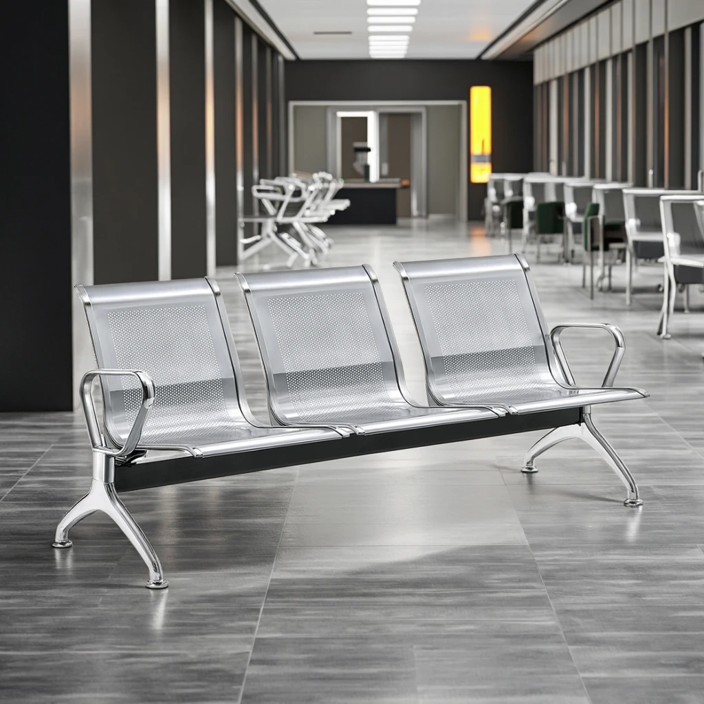 Stainless Steel Seating Systems 520mm Width Commercial Applications 5