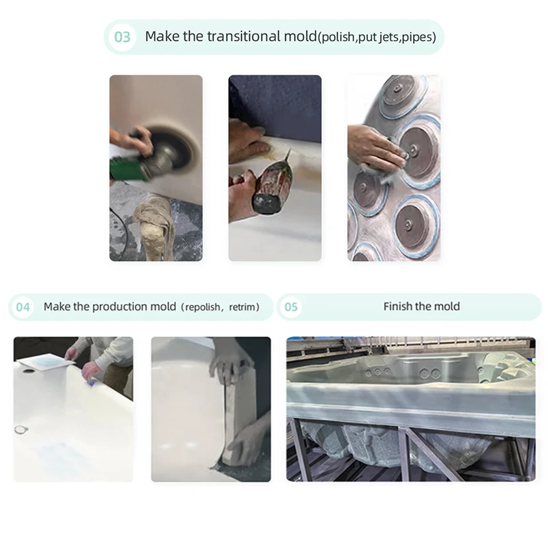 Modern Design Factory ODM Swim Spa Pool Mould Acrylic Swimming Pool Fiberglass Mold with OEM Service