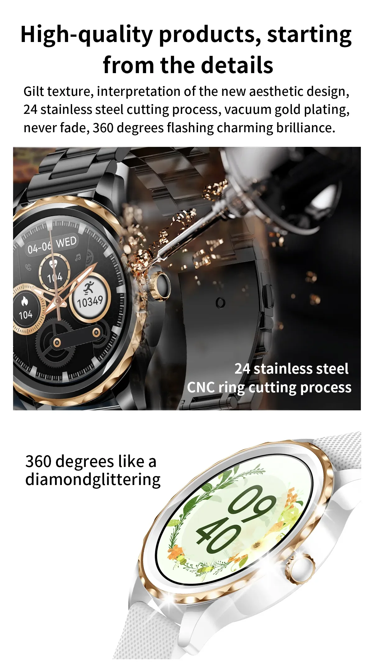 2023 Fashion Smart Watches Fitness Tracker Touch Screen Watch Ip67