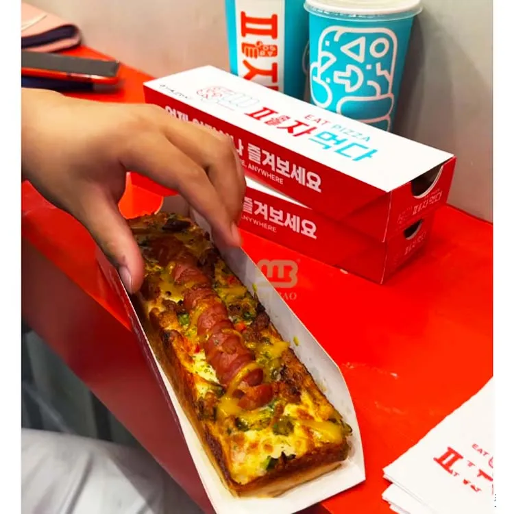 食品グレードの配達ボックスピザカスタム25cm韓国ピザ引き出しボックス