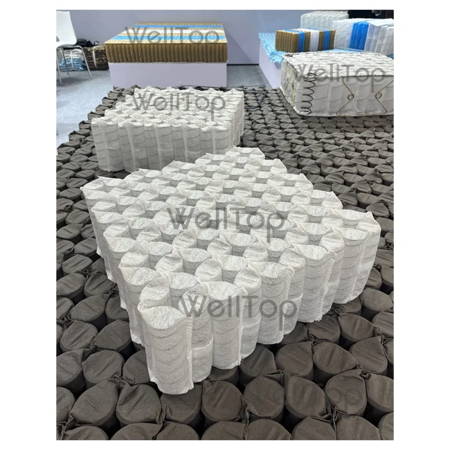 WELLTOP Furniture Accessories Pocket Spring White Pocket Coil Spring Spring Pack Unit Steel Wire for Bed Sofa Mattress