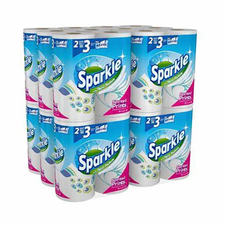 Заводская индивидуальная мягкая однотонная целлюлозная 2-слойная кухонная рулонная бумага