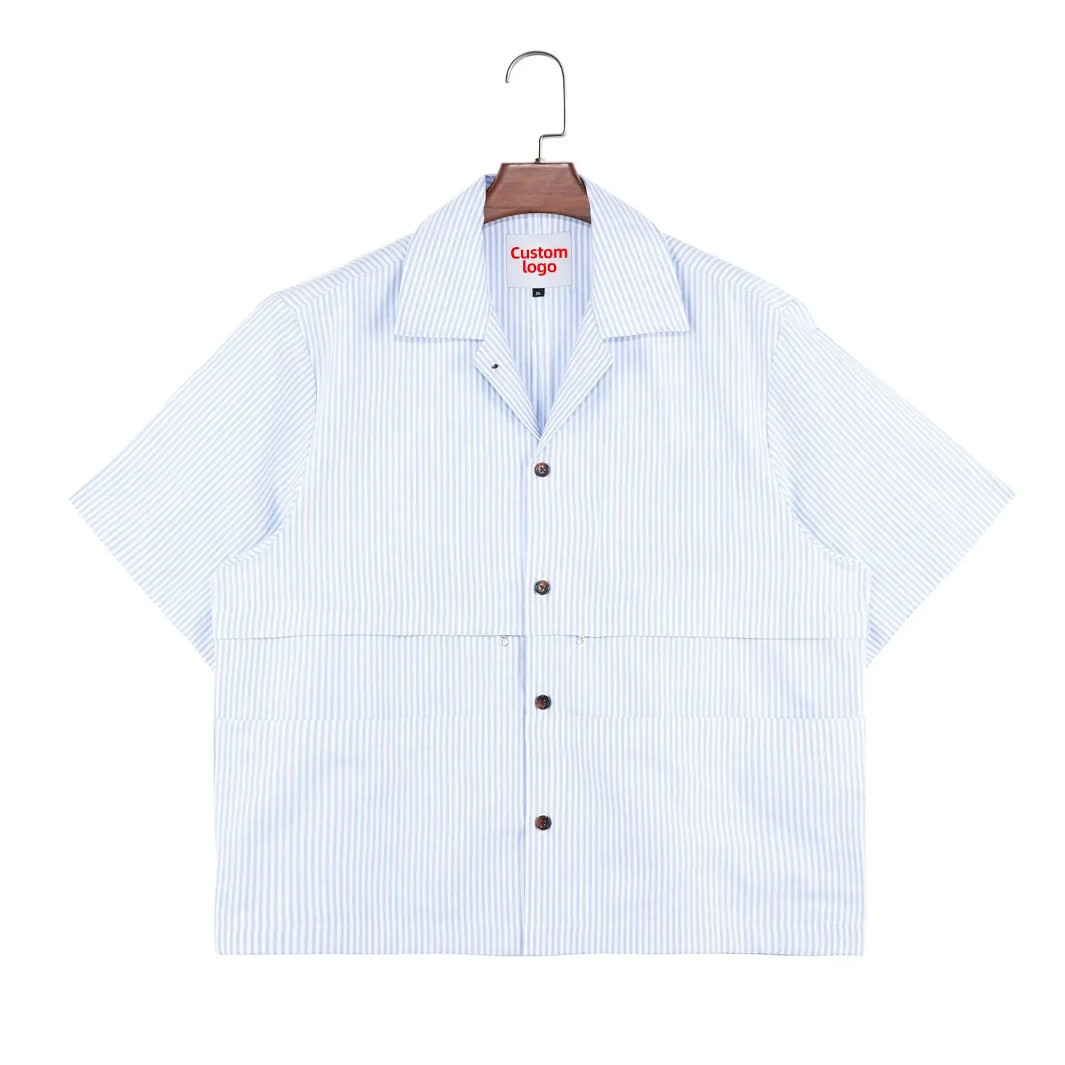Custom High Quality Summer Printed Leisure Oversized Vintage Short Sleeves Button up Plaid Shirt supplier