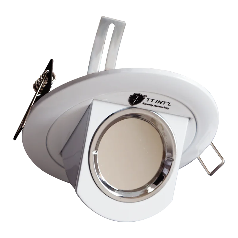 Ceiling Mount Full HD 2MP Analog Mini CCTV Home Spot Light Security Covert Invisible Mirror Glass Covered Camera