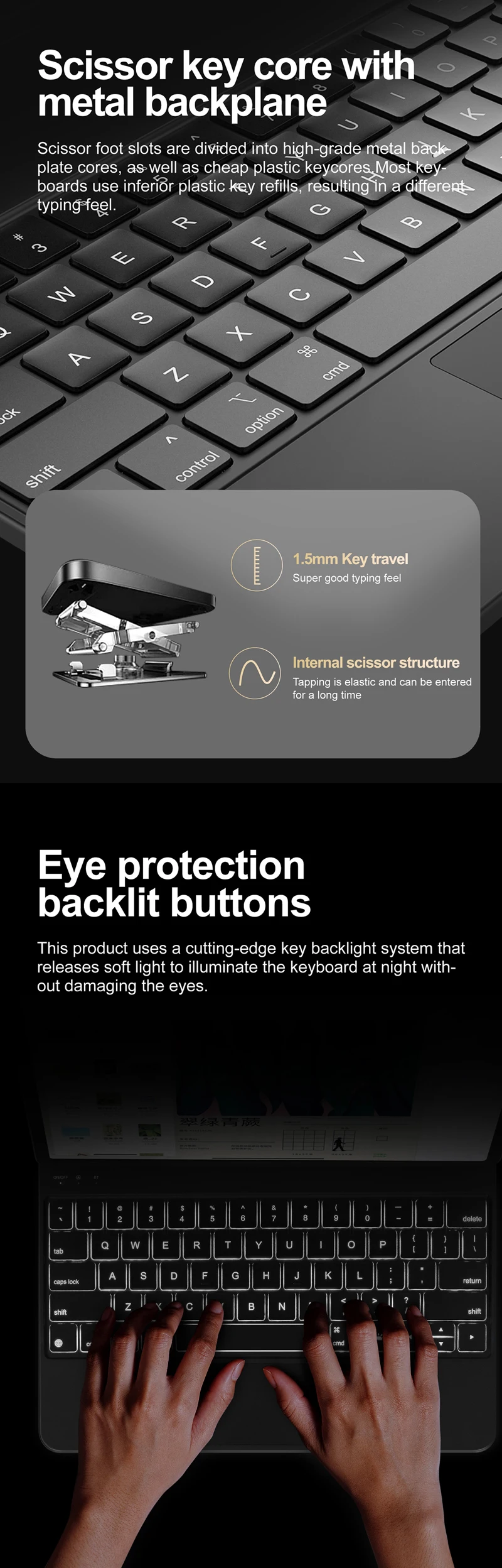 Wholesale Wireless Ipad Por 12.9 Keyboard Case With Trackpad Buy Ipad