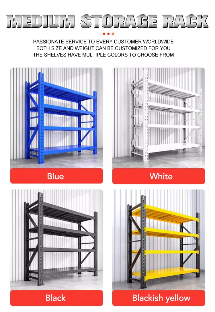Multistorey Industrial Storage Rack Longspan Adjustable Steel Shelf