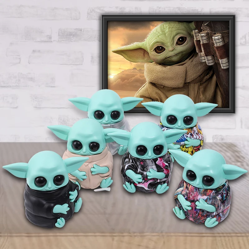 New Design Yoda Zinc Grinder With 4 Parts High Quality Creative Zinc