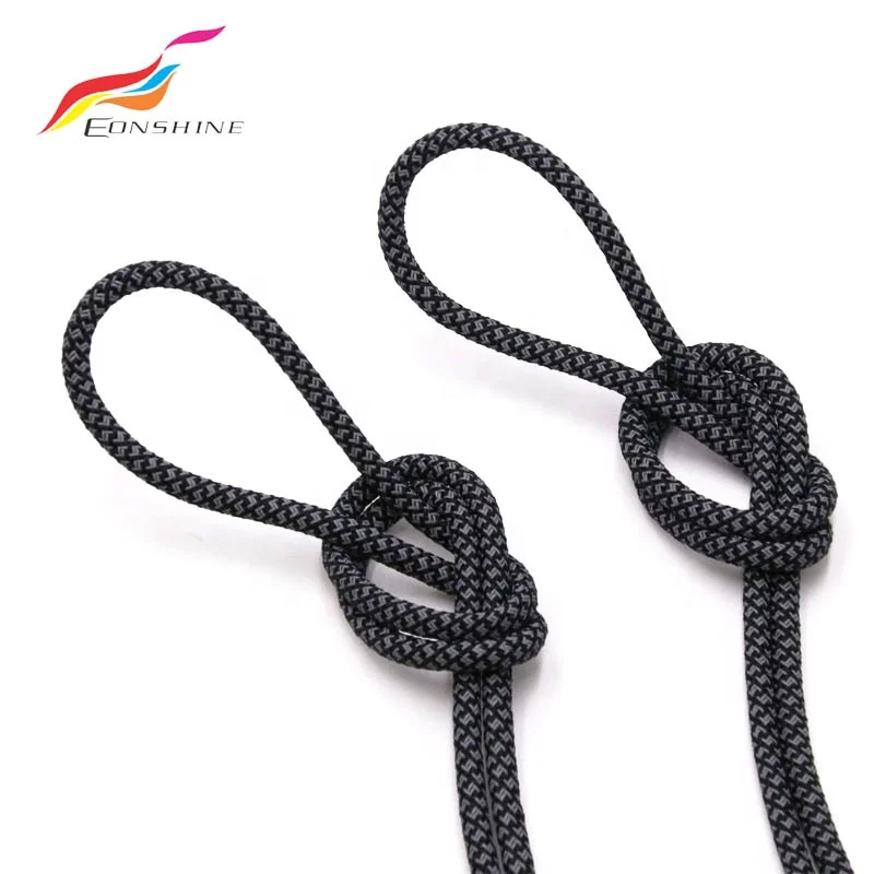 Wholesale Custom Polyester High Reflective Runner Round Rope Shoe Laces Safety