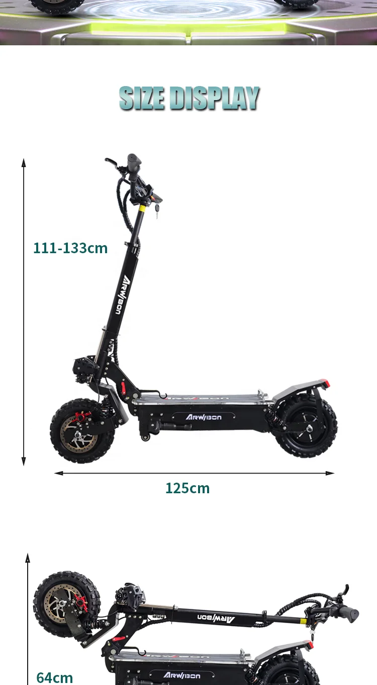 5000watts 6000w 5600w 60v 60kmh 40mph Fast Wuxing For Sale Big Wheels