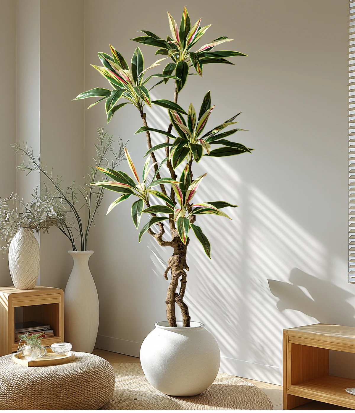 Natural Style Large Artificial Brazilian Ironwood Green Tree Plastic Decorative Greenery Olive Bonsai Pot Decorative Outdoor supplier