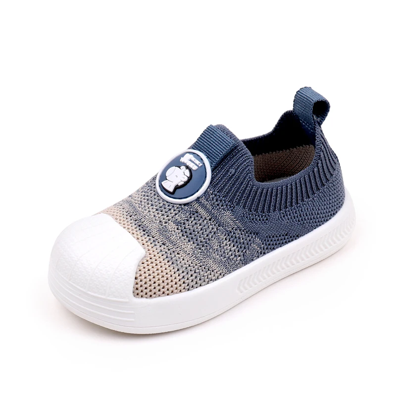 Spring and Autumn Knitted Shell Head Matching Mesh Breathable Baby Walking Shoes manufacture