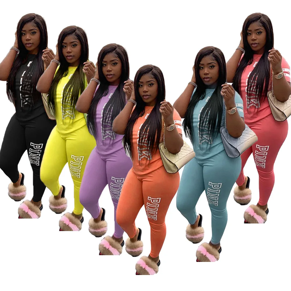 T-shirt 2 Piece Jogger Set Women 
