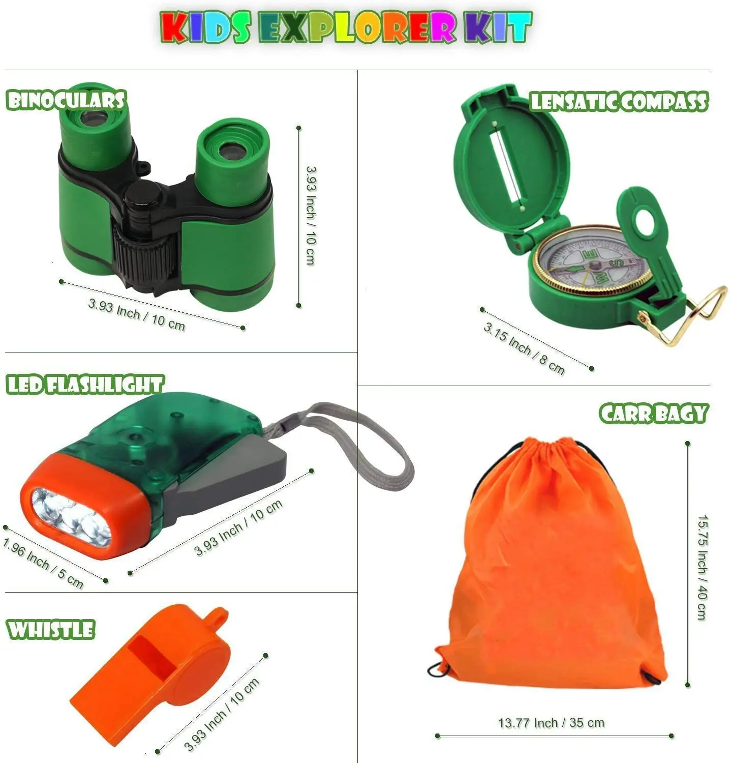 Adventure Kidz - Outdoor Exploration Kit, kinderspeelgoed verrekijker, zaklamp, kompas, fluitje, vergrootglas, rugzak. Geweldige Kids Gift Set voor kamperen, wandelen, educatief en fantasiespel Adventure Kidz - Outdoor Exploration Kit, kinderspeelgoed verrekijker, zaklamp, kompas, fluitje, vergrootglas, rugzak. Geweldige Kids Gift Set voor kamperen, wandelen, educatief en fantasiespel