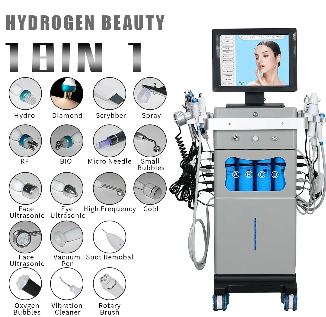 Hydra 美顔器 GP852J タッチスクリーン 2025 Newest 18-in-1 Hydro Multifunctional Skin Tightening