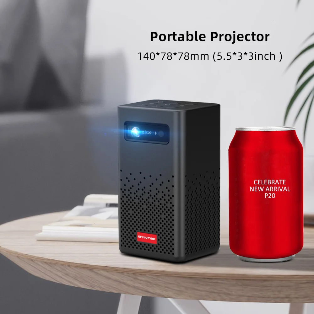 BYINTEK P20 Mini Projector - 1080p Portable Home Theater