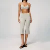 beige -Reggiseno+Leggings Capri