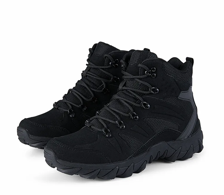 New Fashion Thick Soled Hiking Boots High Top Men Outdoor Sports