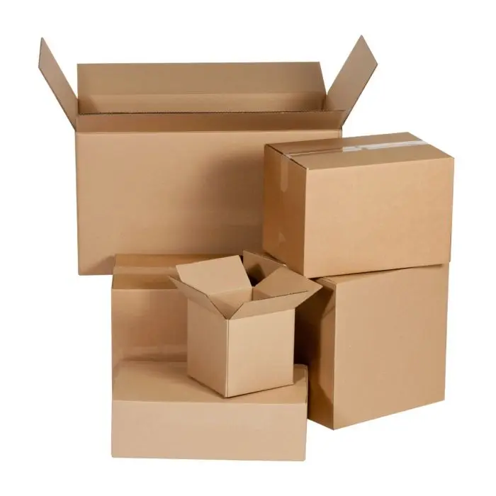 Factory Outer Carton Big Small Size Cardboard Paper Carton Flat Packed Boxes Corrugated Cardboard Shipping Carton Box