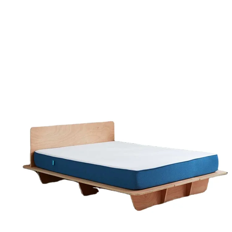 Modern Minimalist Koala Bed Frame - Foldable Plywood Platform with 