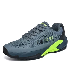 Men's and Women's Professional Badminton Tennis Pickleball Shoes with Non-slip Mesh Lining Shock Absorbing Training Sneakers