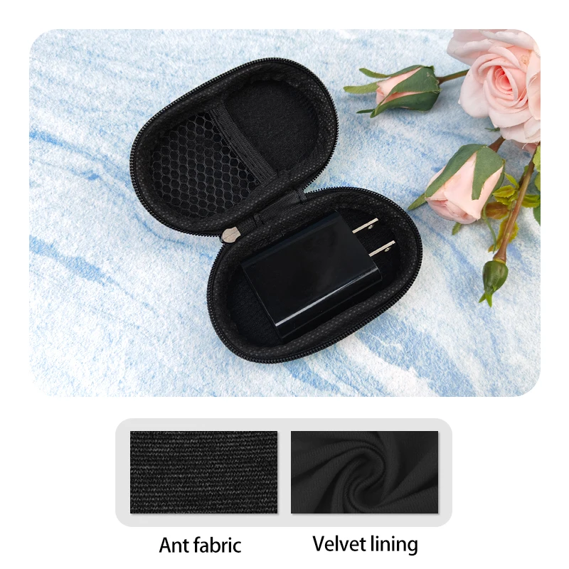 Portable Custom Cheap Wireless Charger Case EVA Car Charger Bag Charger Case supplier